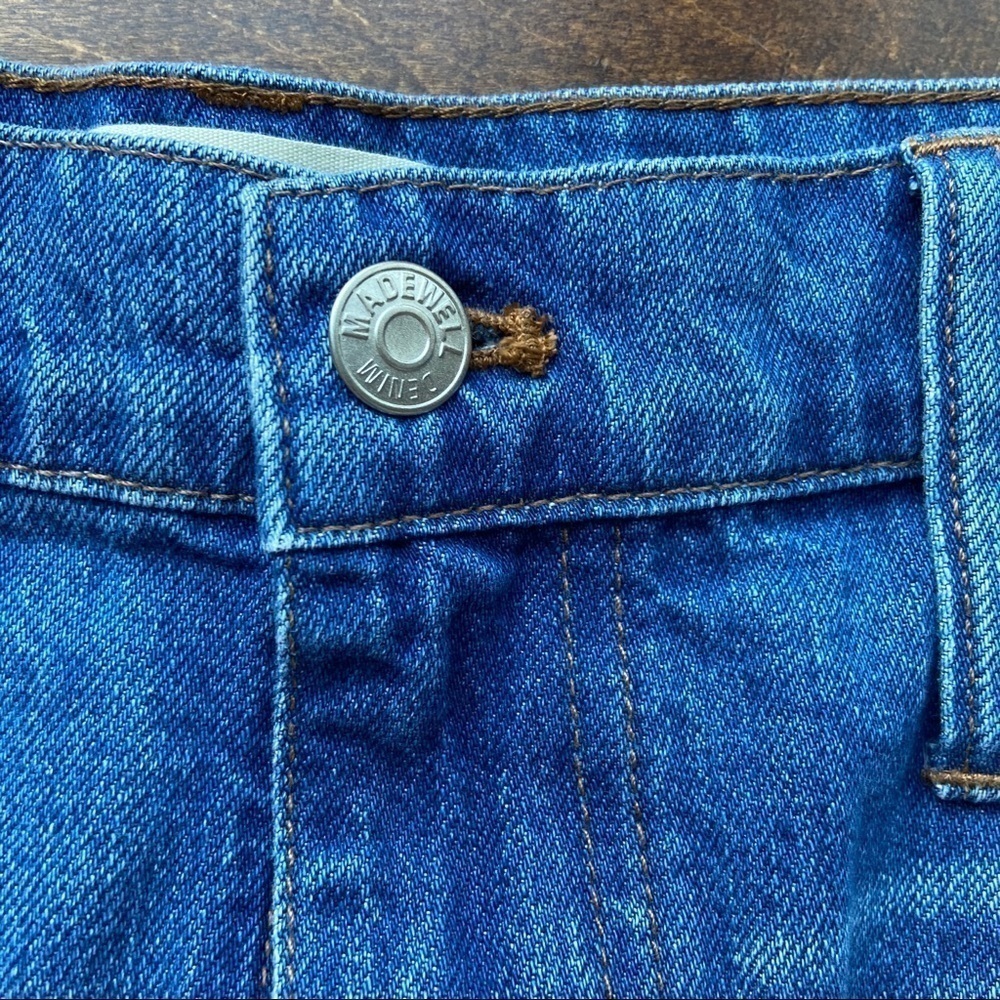 Madewell cutout denim a-line mini skirt NWT 33” - Picture 8 of 11